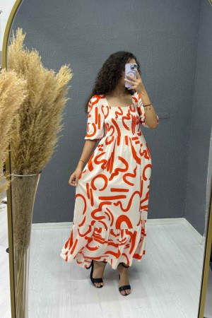 221735 patterned DRESS