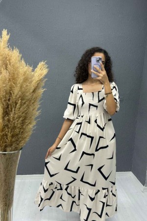 221736 patterned DRESS