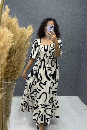 221738 patterned DRESS