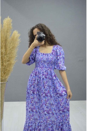 221746 TOPTAN DESENLİ ELBİSE