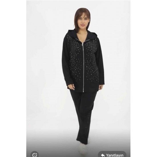 221774 TOPTAN SİYAH EŞOFMAN TAKIM