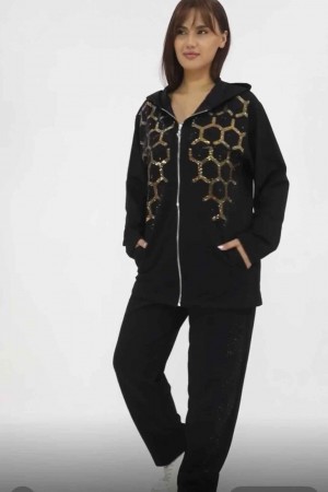 221775 TOPTAN SİYAH EŞOFMAN TAKIM