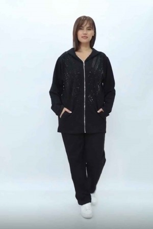 221776 TOPTAN SİYAH EŞOFMAN TAKIM