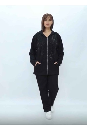 221776 TOPTAN SİYAH EŞOFMAN TAKIM