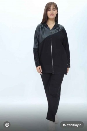 221783 TOPTAN SİYAH EŞOFMAN TAKIM