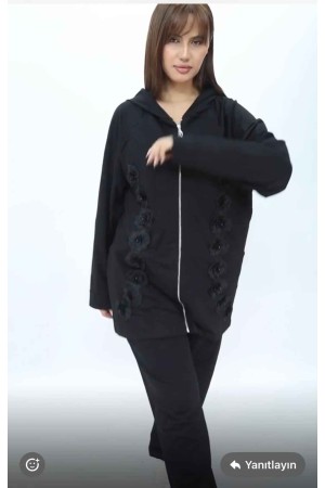 221785 TOPTAN SİYAH EŞOFMAN TAKIM