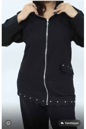 221786 TOPTAN SİYAH EŞOFMAN TAKIM