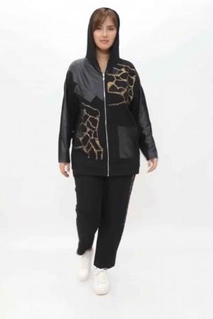 221790 TOPTAN SİYAH EŞOFMAN TAKIM