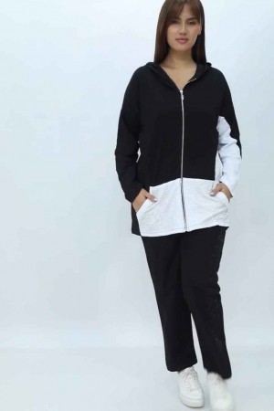 221791 TOPTAN SİYAH EŞOFMAN TAKIM