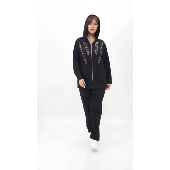 221793 TOPTAN SİYAH EŞOFMAN TAKIM