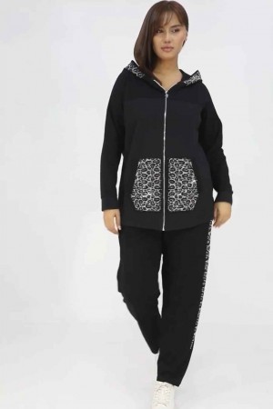 221794 TOPTAN SİYAH EŞOFMAN TAKIM