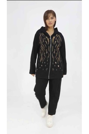 221796 TOPTAN SİYAH EŞOFMAN TAKIM