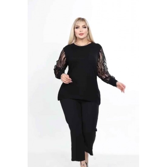 221805 TOPTAN SİYAH BLUZ