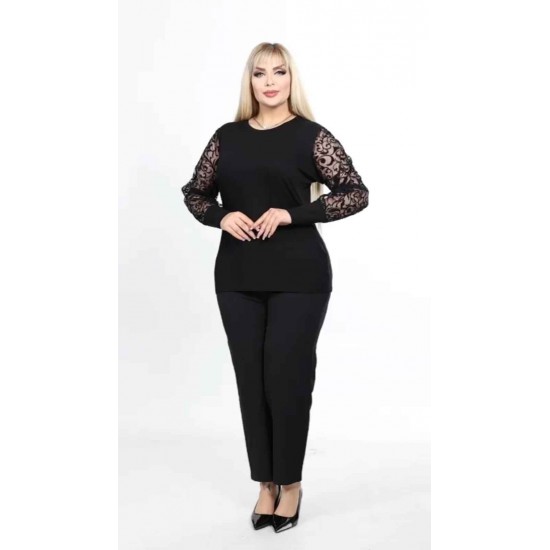 221806 TOPTAN SİYAH BLUZ