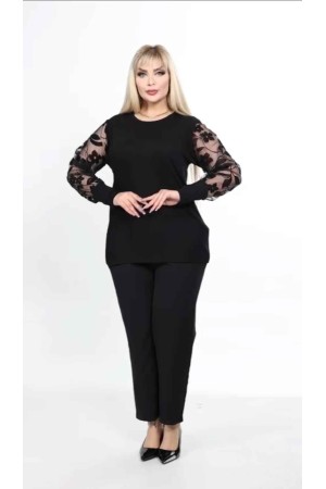 221807 TOPTAN SİYAH BLUZ