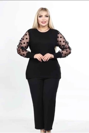 221809 TOPTAN SİYAH BLUZ