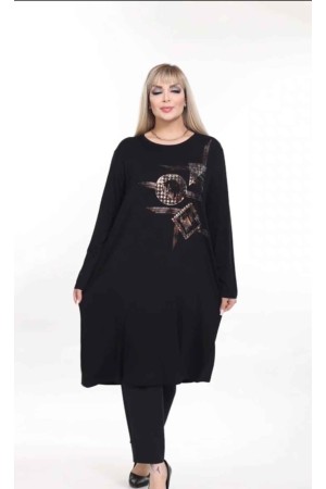 221813 TOPTAN SİYAH TUNİK