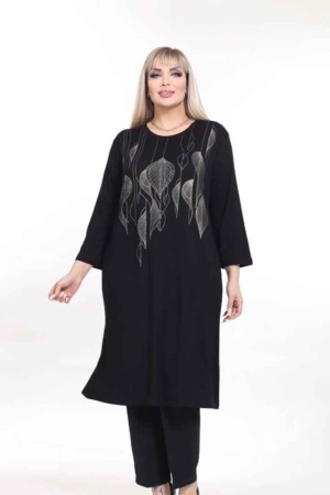 221816 TOPTAN SİYAH TUNİK