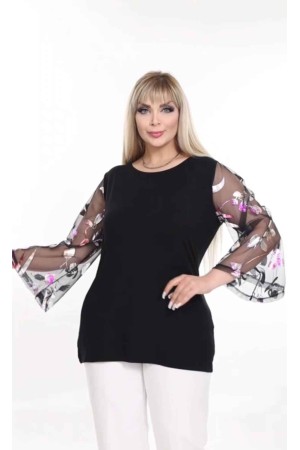 221817 TOPTAN SİYAH BLUZ