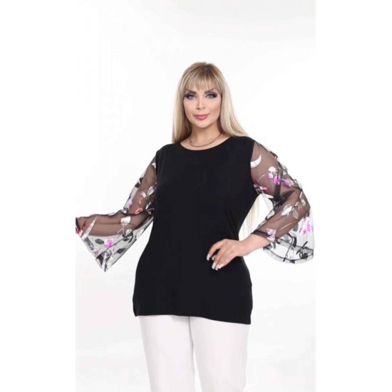 221817 TOPTAN SİYAH BLUZ