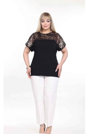 221818 TOPTAN SİYAH BLUZ