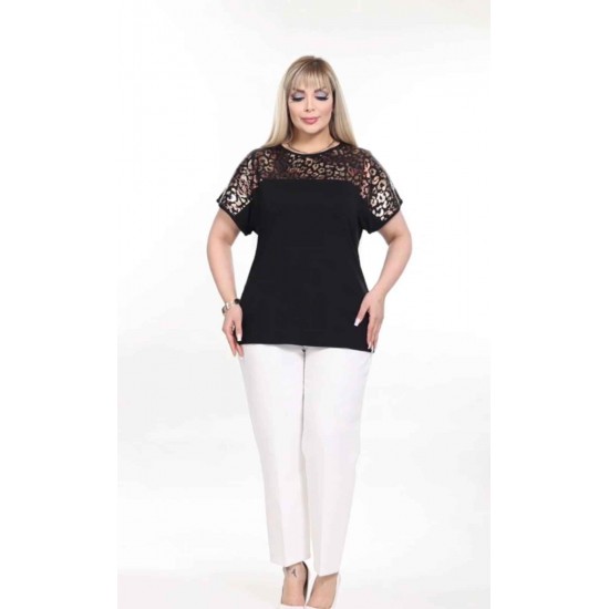 221818 TOPTAN SİYAH BLUZ
