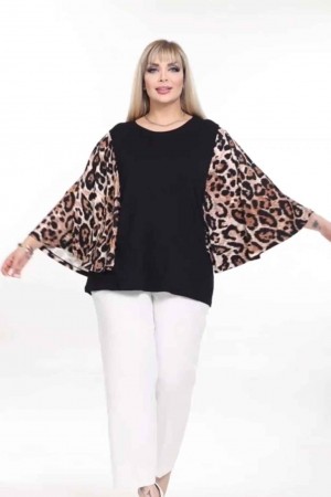 221819 TOPTAN SİYAH BLUZ