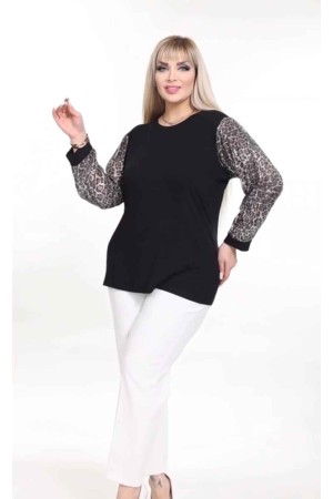 221820 TOPTAN SİYAH BLUZ