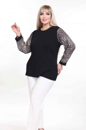 221820 TOPTAN SİYAH BLUZ