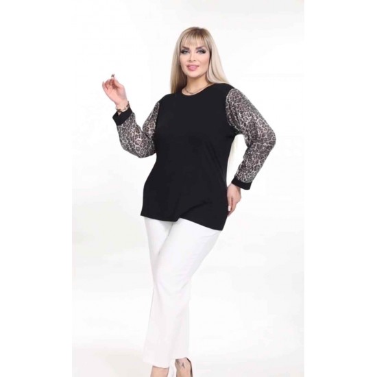 221820 TOPTAN SİYAH BLUZ