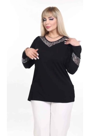 221821 TOPTAN SİYAH BLUZ