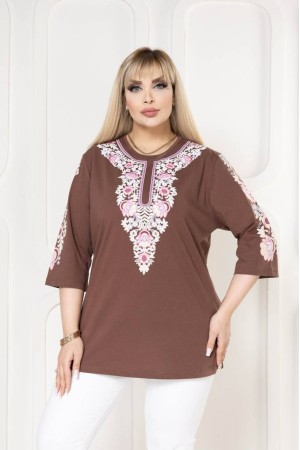 221827 TOPTAN KAHVE BLUZ