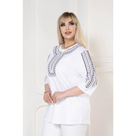 221834 TOPTAN BEYAZ BLUZ