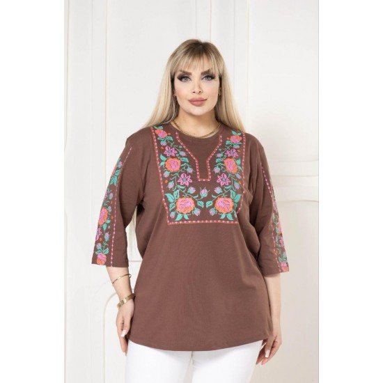 221837 TOPTAN KAHVE BLUZ