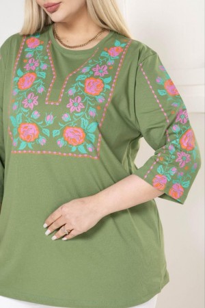 221839 TOPTAN HAKİ BLUZ