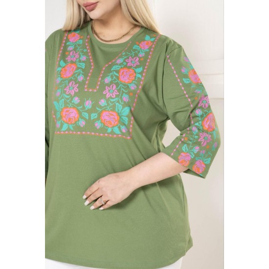 221839 TOPTAN HAKİ BLUZ