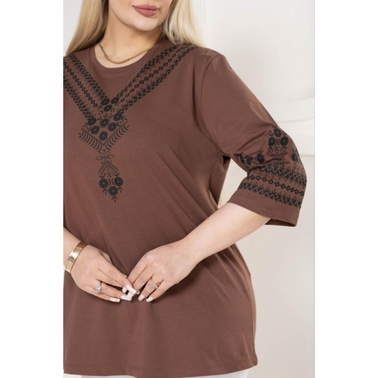 221843 TOPTAN KAHVE BLUZ