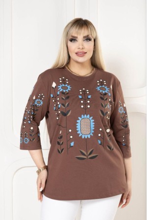 221846 TOPTAN KAHVE BLUZ