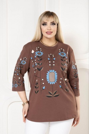 221846 TOPTAN KAHVE BLUZ