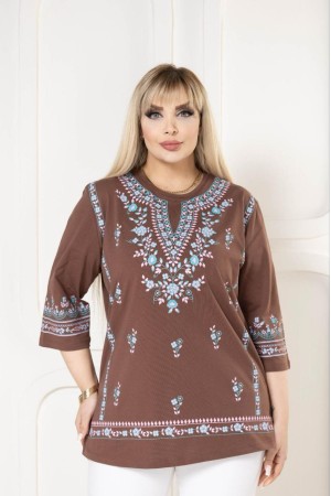 221850 TOPTAN KAHVE BLUZ