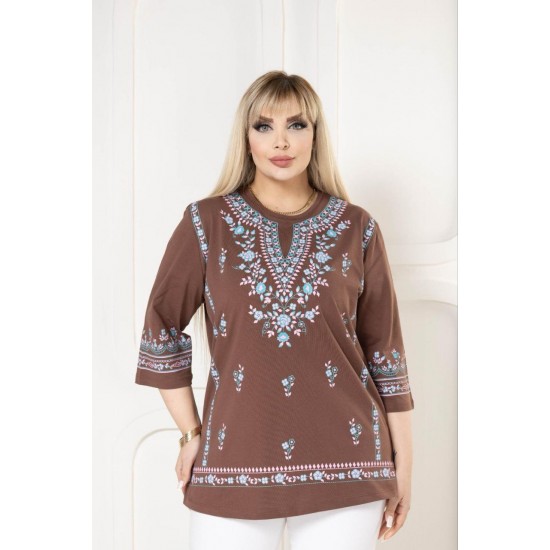 221850 TOPTAN KAHVE BLUZ