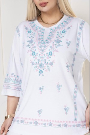 221853 TOPTAN BEYAZ BLUZ