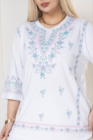 221853 TOPTAN BEYAZ BLUZ