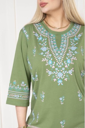 221854 TOPTAN HAKİ BLUZ