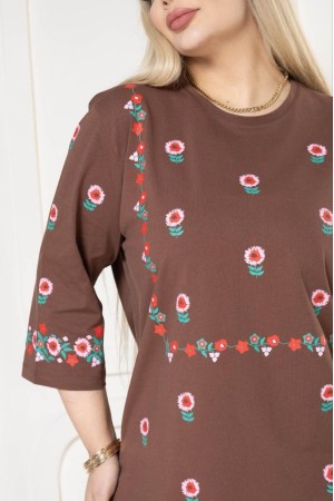 221859 TOPTAN KAHVE BLUZ