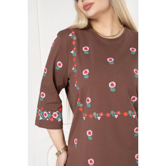 221859 TOPTAN KAHVE BLUZ