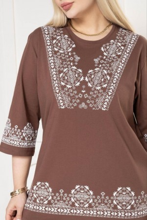221869 coffee BLOUSE