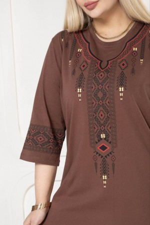 221877 coffee BLOUSE