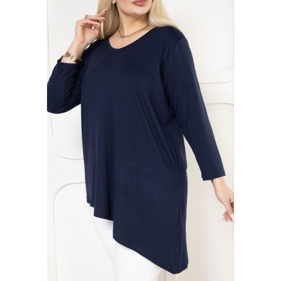 221880 TOPTAN LACİVERT TUNİK