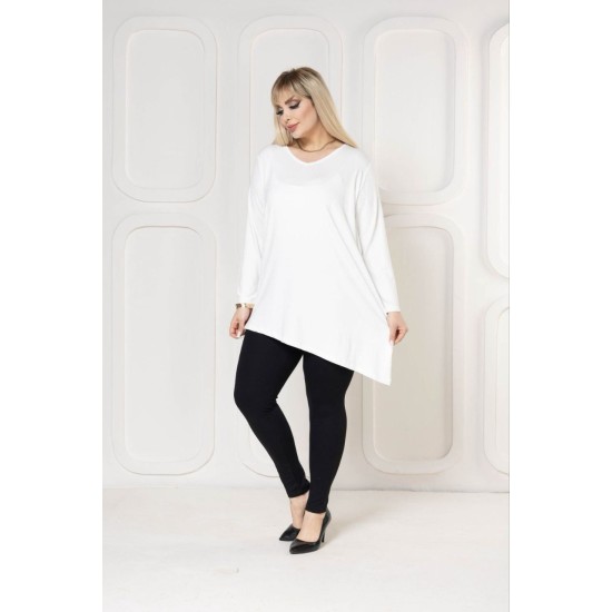 221884 TOPTAN BEYAZ TUNİK